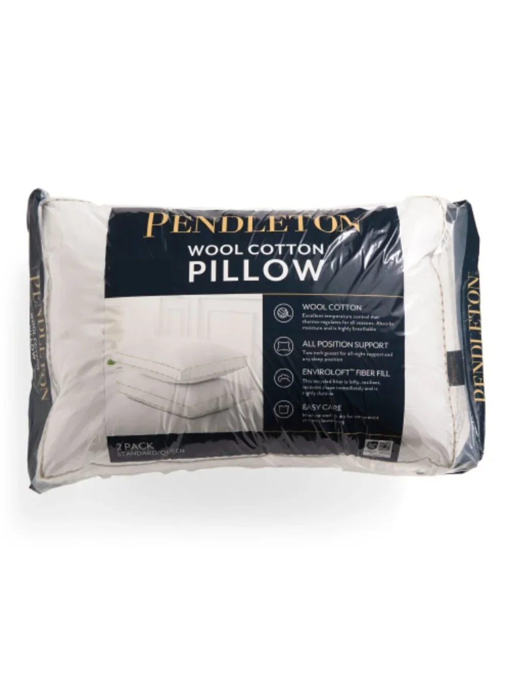 PENDLETON 2pk Wool And Cotton Year Round Pillows